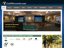Tablet Screenshot of golfwisconsin.com